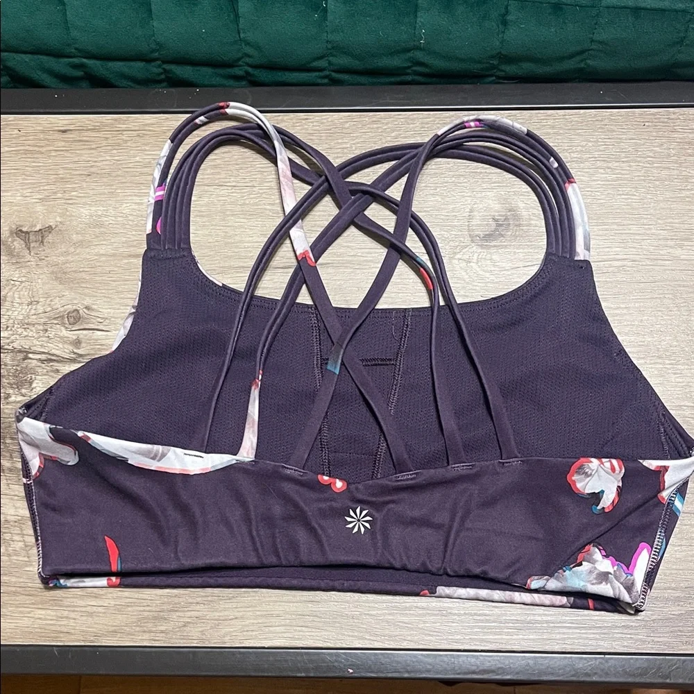 Athleta Multicolor Floral Sports Bra